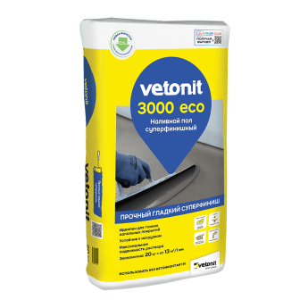 Наливной пол VETONIT суперфинишный 3000 eco 20кг